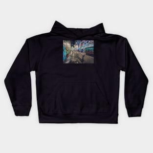 Melbourne Grafitti Laneway Shopping Trolley Kids Hoodie